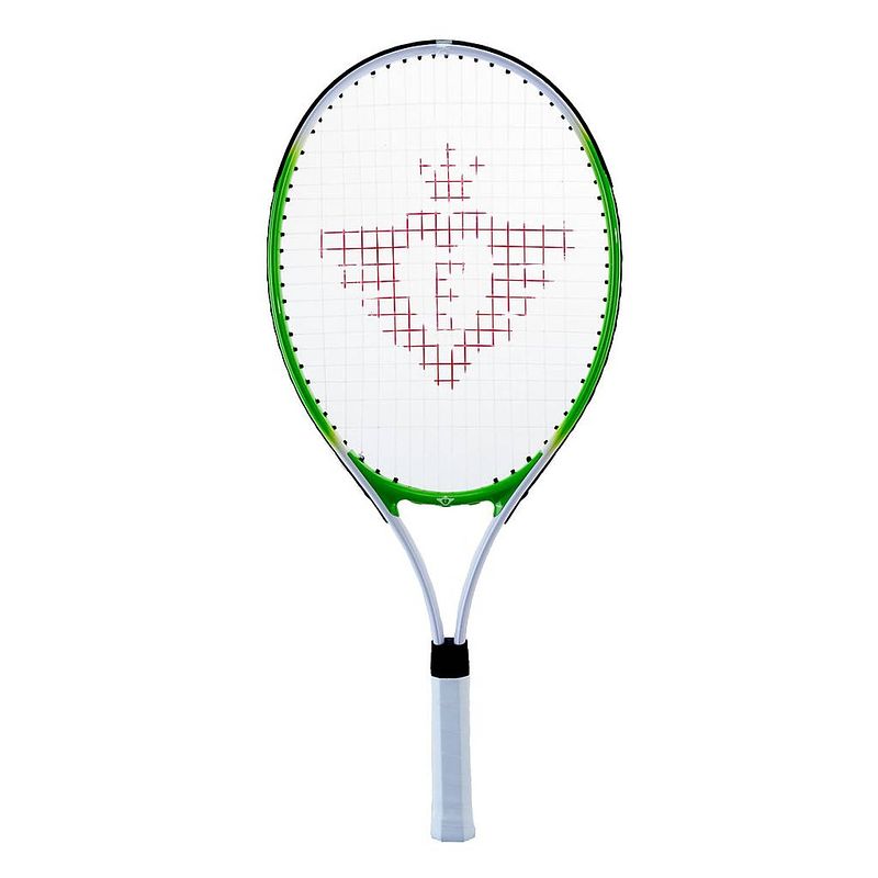 Foto van Angel sports tennisracket 25 inch groen met twee ballen