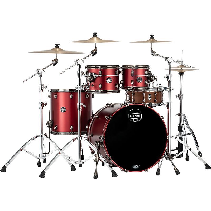 Foto van Mapex se529xm saturn evolution maple rock tuscan red 4-delige shellset