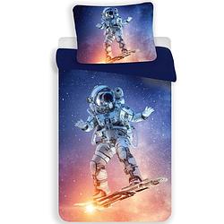Foto van Astronaut dekbedovertrek spaceboard champion - eenpersoons - 140 x 200 cm - polyester