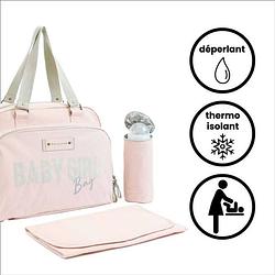 Foto van Baby op baby aan boord simpelweg babybag - rose