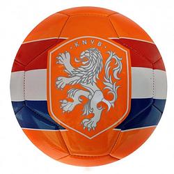 Foto van Knvb voetbal oranje - rood / wit / blauw - maat 5 - 23 inch