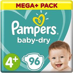 Foto van Pampers - baby dry - maat 4+ - megapack - 96 stuks - 10/15kg