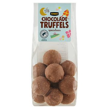 Foto van Jumbo chocolade truffels speculaas 150g