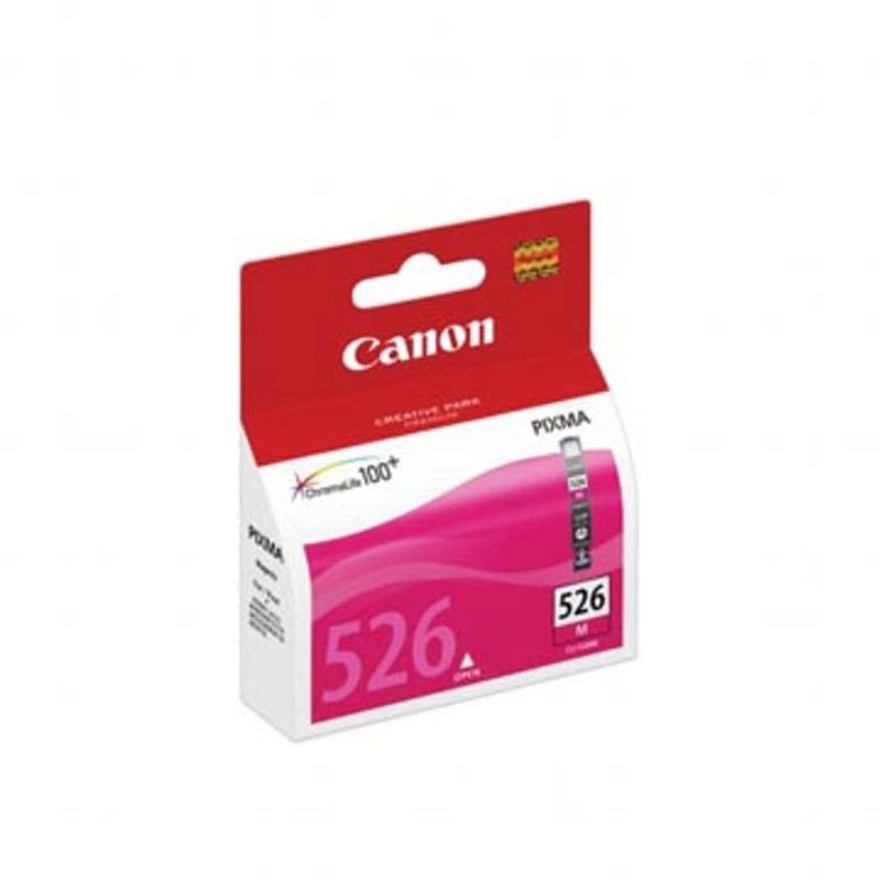 Foto van Canon inktcartridge cli-526m magenta, 520 pagina's - oem: 4542b006, met beveiligingsysteem