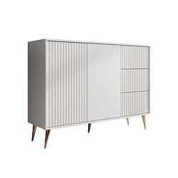 Foto van Meubella dressoir winq - wit - 135 cm