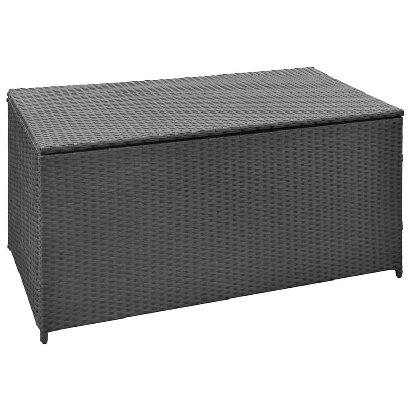 Foto van Vidaxl tuinbox 120x50x60 cm poly rattan zwart