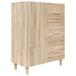 Foto van Vidaxl dressoir 69,5x34x90 cm bewerkt hout sonoma eikenkleurig