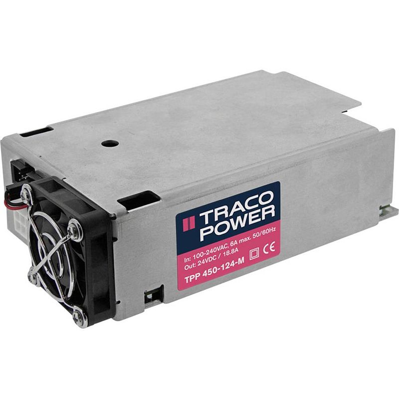 Foto van Tracopower tpp 450-128-m ac/dc-netvoedingsmodule gesloten 16100 ma 450 w 30.2 v/dc 1 stuk(s)