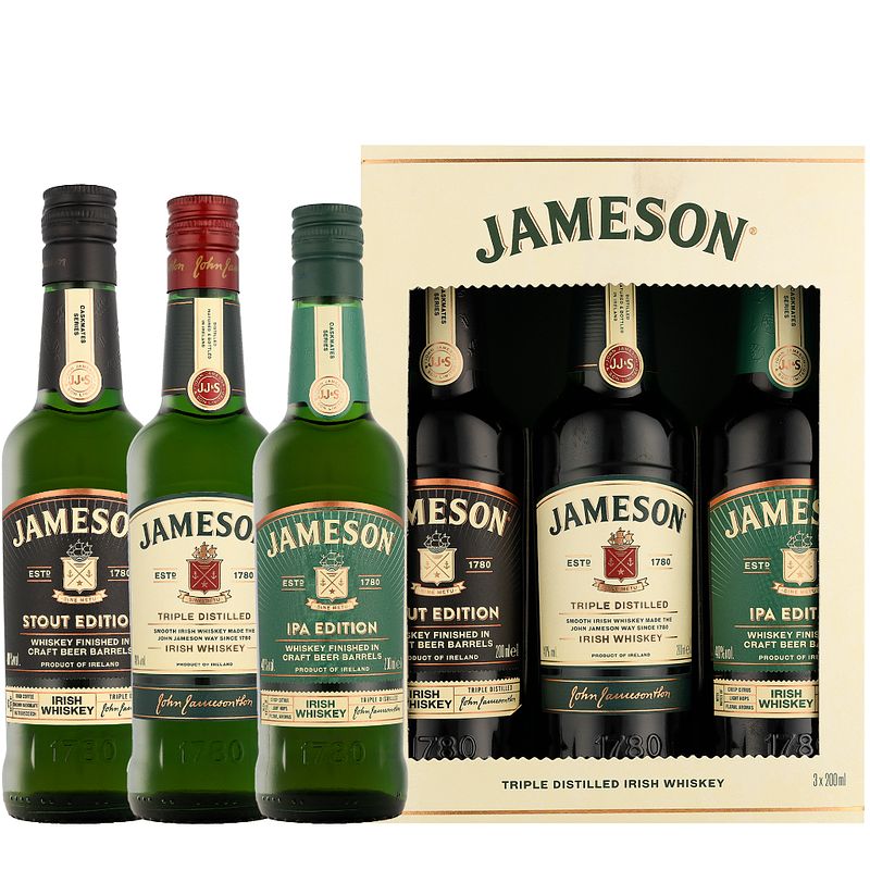 Foto van Jameson tripack (3x20cl) 0.6 liter whisky