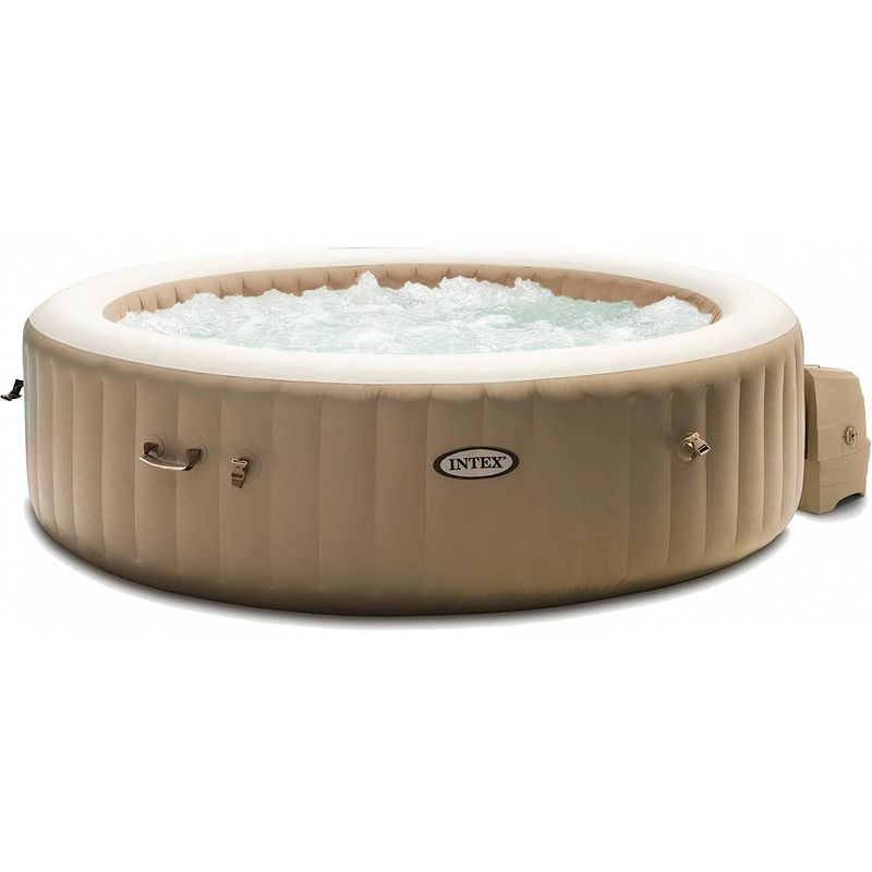 Foto van Intex opblaasbare jacuzzi purespa 6-persoons 216 cm pvc beige