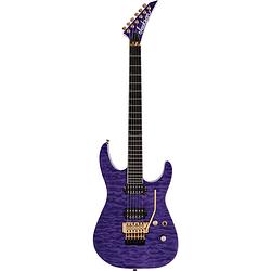 Foto van Jackson pro series soloist sl2q mah transparent purple elektrische gitaar met floyd rose 1000