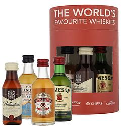 Foto van World favourite whiskies (4x5cl bottles) 20cl whisky