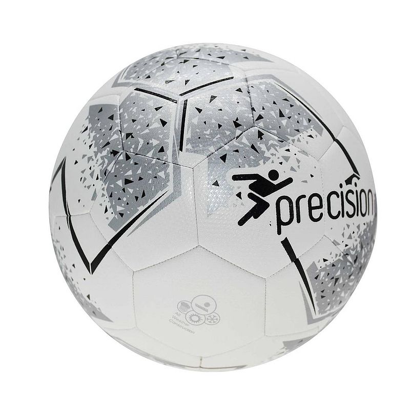 Foto van Precision trainingsbal fusion 400-440 gr pu wit/zilver maat 5