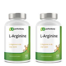 Foto van Perfectbody l-arginine capsules 2-pack - 200 capsules