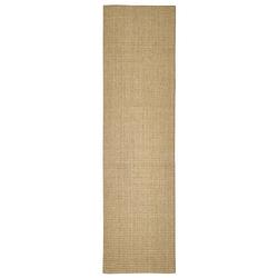 Foto van The living store sisal kleed - 80 x 300 cm - duurzaam sisal - multi-functioneel - anti-slip onderkant