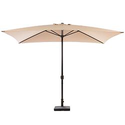 Foto van Maxxgarden parasol - tuin en balkon zonnescherm - opdraaisysteem - 150 x 250 cm (creme)