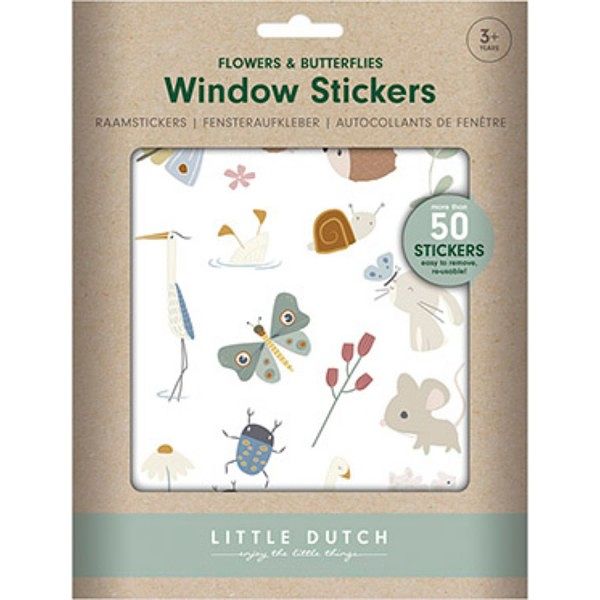 Foto van Little dutch raamstickers flowers & butterflies