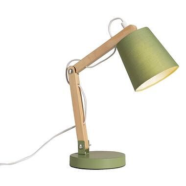 Foto van Bureaulamp olaf - groen - 40xø14cm - leen bakker