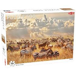 Foto van Tactic legpuzzel zebra's 47 x 31 cm karton 500 stukjes