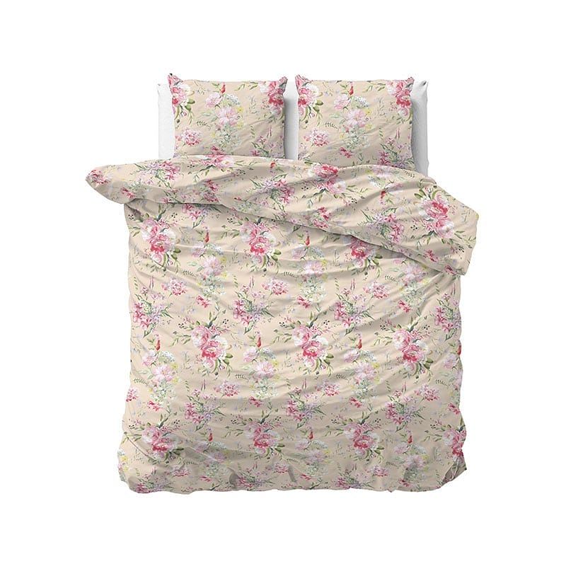 Foto van Dekbedovertrek evelin dekbedovertrek - tweepersoons (200x220 cm) - meerkleurig polyester-katoen - dessin: bloemen - sleeptime elegance -