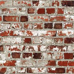 Foto van Dutch wallcoverings behang brick rood