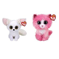 Foto van Ty - knuffel - beanie boo's - phoenix fox & reagan cat