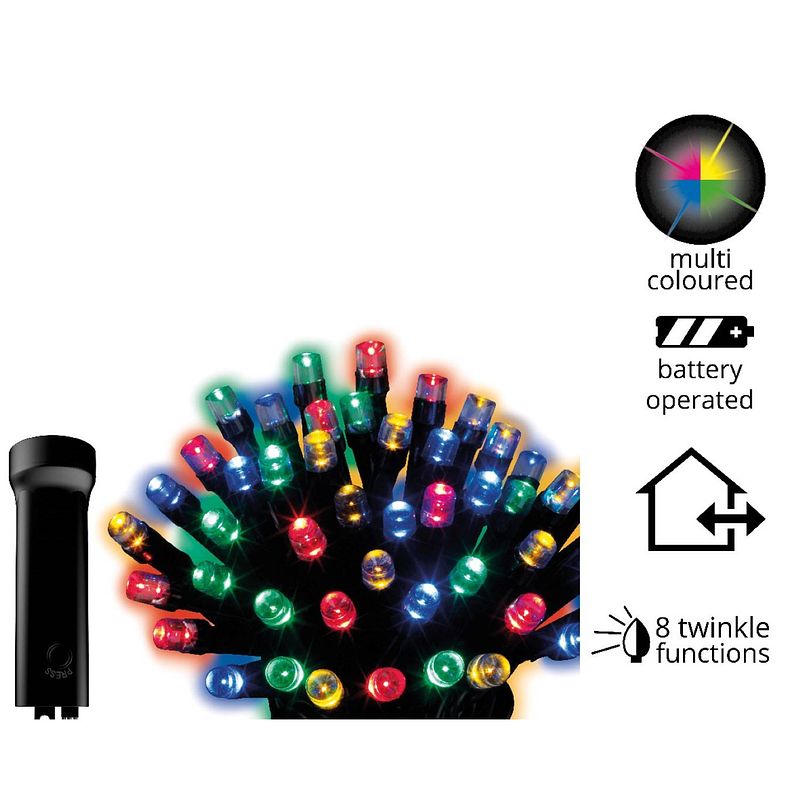 Foto van 2 stuks led durawise twinkle buiten bo/3.5m-48l/zwart/multi