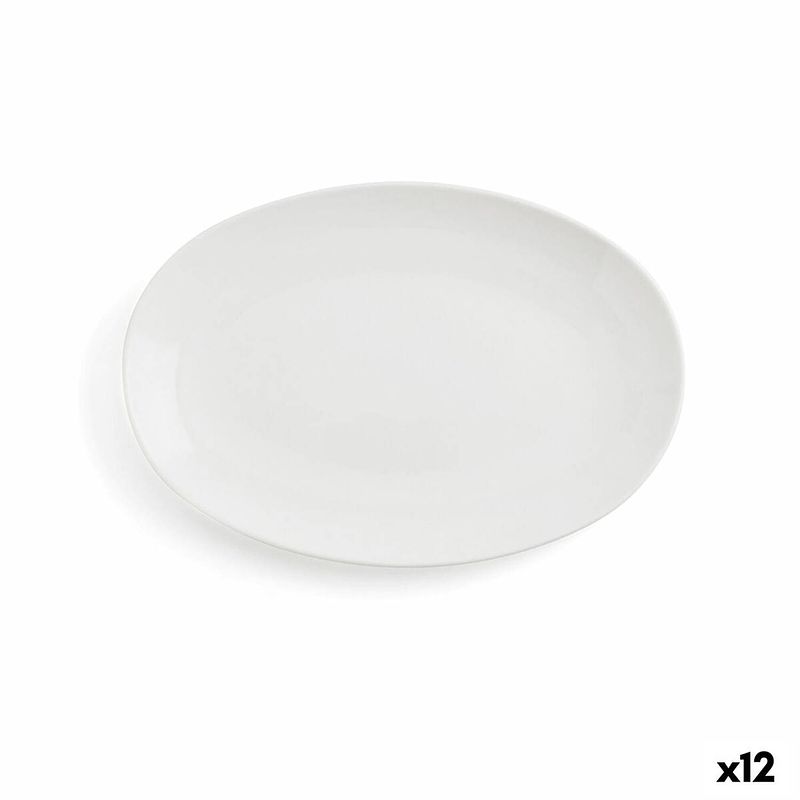 Foto van Serveerschaal ariane vital coupe ovalen keramisch wit (ø 26 cm) (12 stuks)