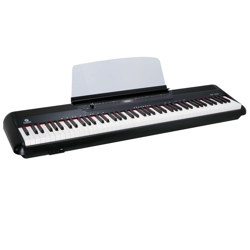 Foto van Fazley dp-250-bk digitale piano zwart