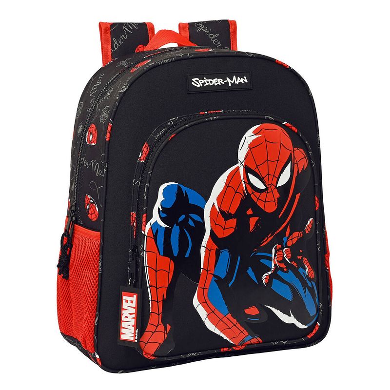 Foto van Schoolrugzak spiderman hero zwart (32 x 38 x 12 cm)