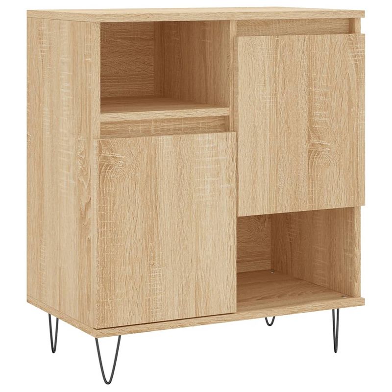 Foto van Vidaxl dressoir 60x35x70 cm bewerkt hout sonoma eikenkleurig