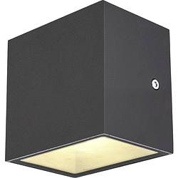 Foto van Slv sitra cube 1002032 led-buitenlamp (wand) 10 w antraciet