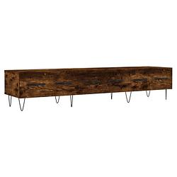 Foto van The living store tv-meubel smoked oak - 150x36x30 cm - trendy en praktisch