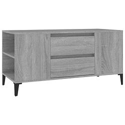 Foto van Vidaxl tv-meubel 102x44,5x50 cm bewerkt hout grijs sonoma eikenkleurig