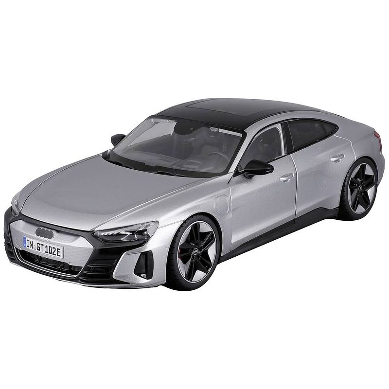 Foto van Bburago audi rs e-tron gt 2022, silber 1:18 auto