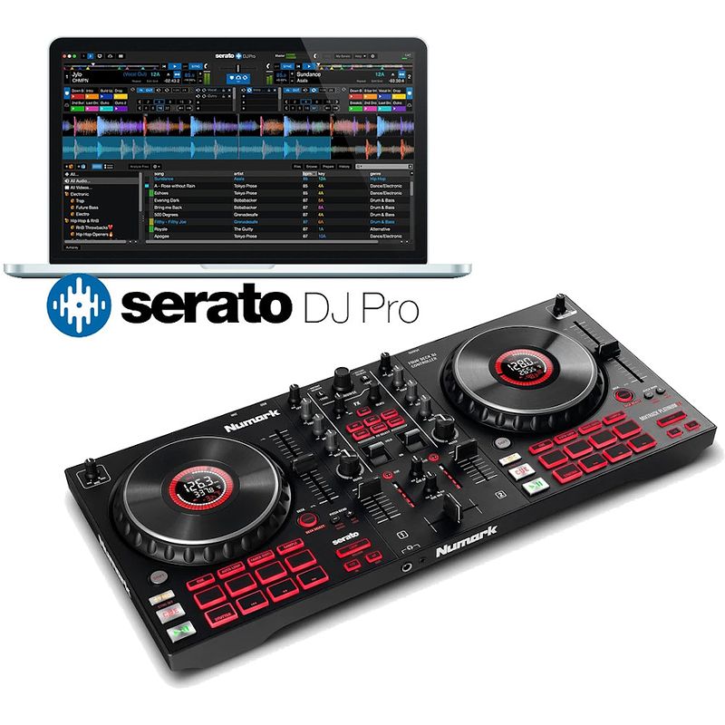 Foto van Numark mixtrack platinum fx dj controller + serato pro download