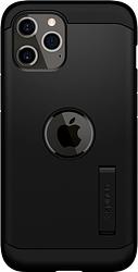 Foto van Spigen tough armor apple iphone 12 / 12 pro back cover zwart