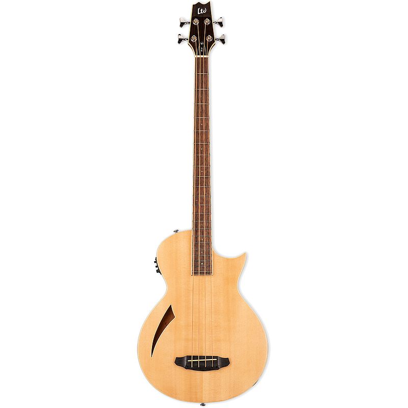 Foto van Esp ltd thinline series tl-4 natural elektrisch-akoestische basgitaar