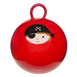 Foto van Skippybal rood met piraat 45 cm voor jongens - skippyballen