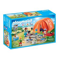 Foto van Playmobil family fun kampeerders met tent 70089
