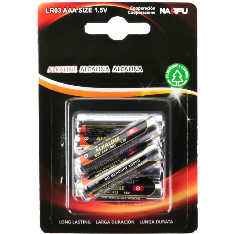 Foto van Batterij - aigi sio - aaa/lr03 - 1.5v - alkaline batterijen - 6 stuks