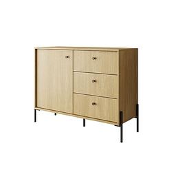 Foto van Meubella dressoir solid - eiken - 107 cm