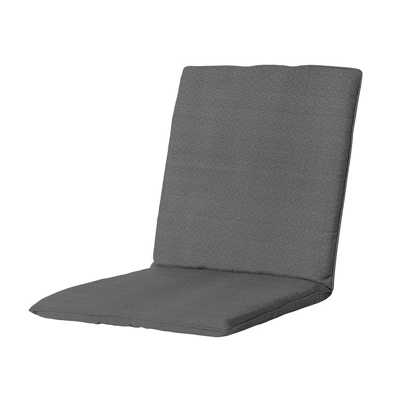 Foto van Madison - hoge rug - check grey - 97x49 - grijs