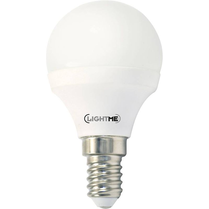 Foto van Lightme lm85148 led-lamp energielabel f (a - g) e14 kogel 6 w = 40 w warmwit (ø x l) 45 mm x 79 mm dimbaar (varilux) 1 stuk(s)