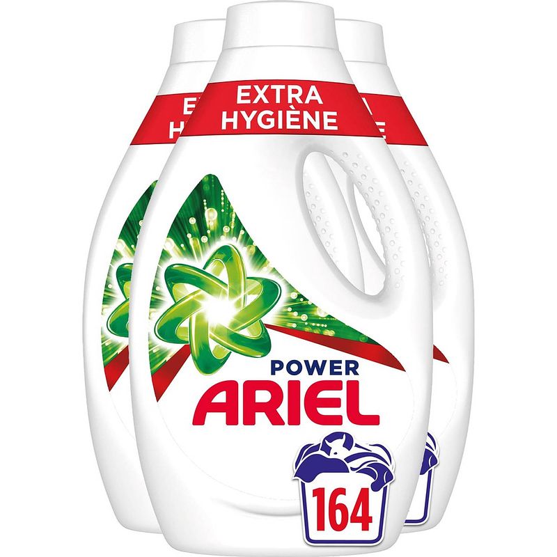 Foto van Ariel vloeibaar wasmiddel + ultra vlekverwijderaar - 4x41 wasbeurten - voordeelverpakking