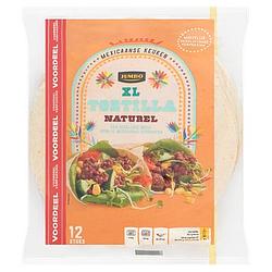 Foto van Jumbo tortilla naturel xl voordeelverpakking 12 stuks 740g