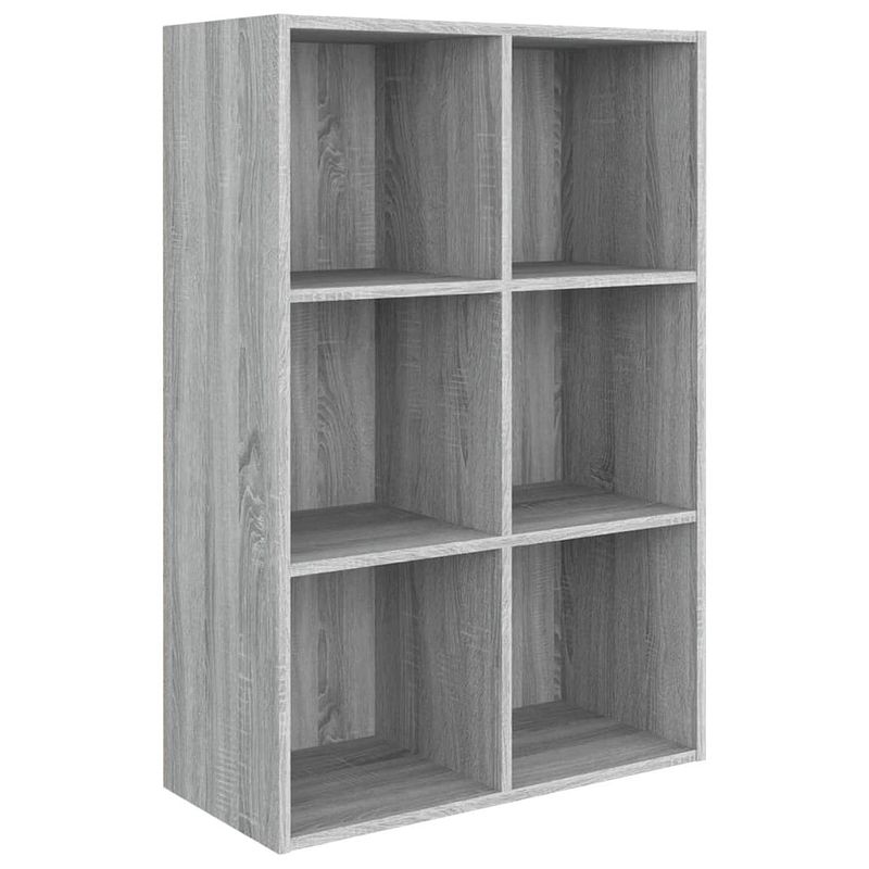 Foto van Vidaxl boekenkast/dressoir 66x30x98 cm bewerkt hout grijs sonoma eiken