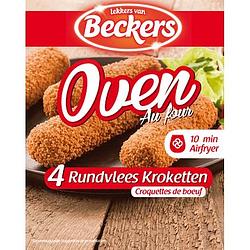 Foto van Beckers oven & airfryer rundvlees kroketten 4 x 80g bij jumbo