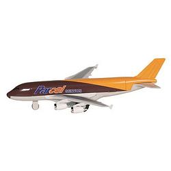 Foto van Speelgoed vracht vliegtuig bruin 19 cm - speelgoed vliegtuigen