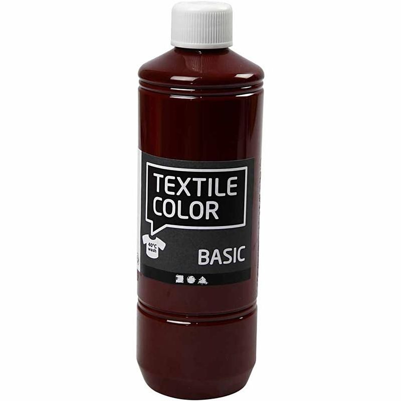 Foto van Packlinq textile color. bruin. 500 ml/ 1 fles